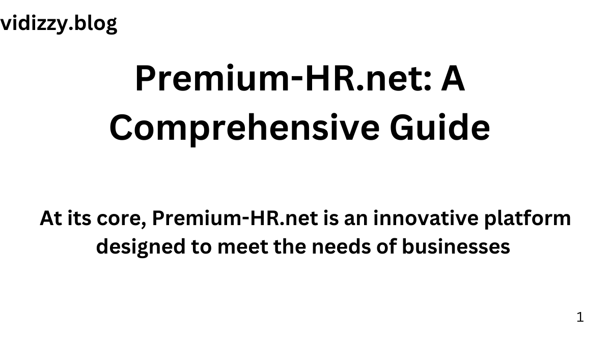 Premium-HR.net: A Comprehensive Guide