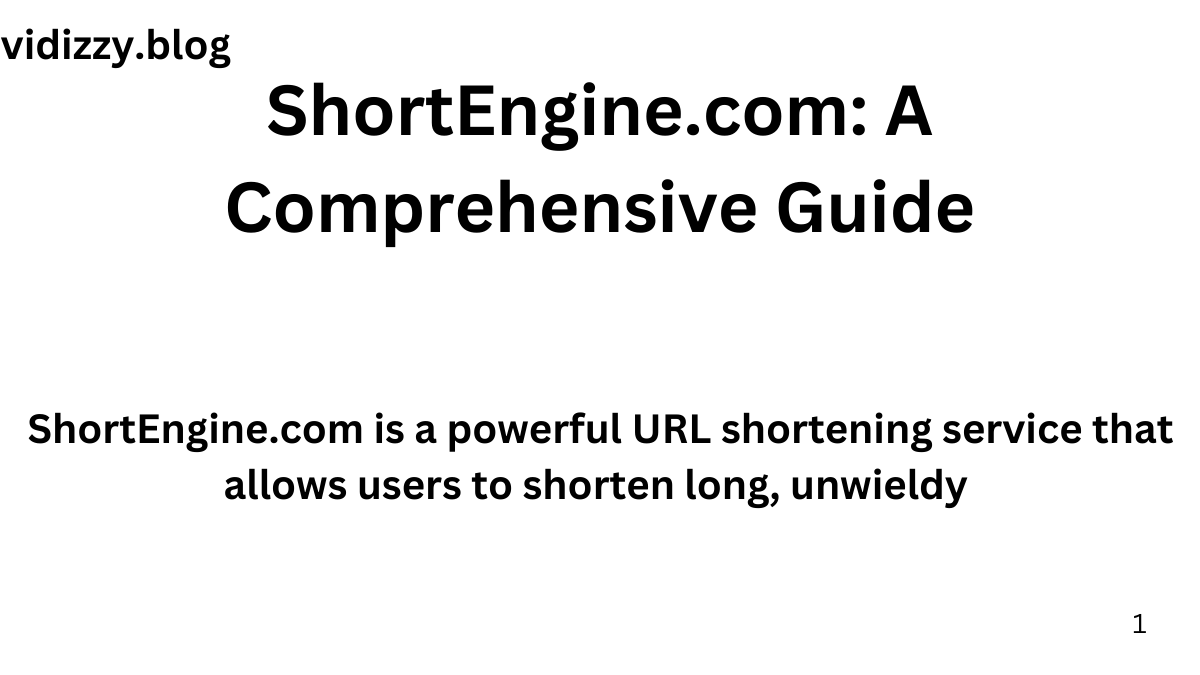 ShortEngine.com: A Comprehensive Guide