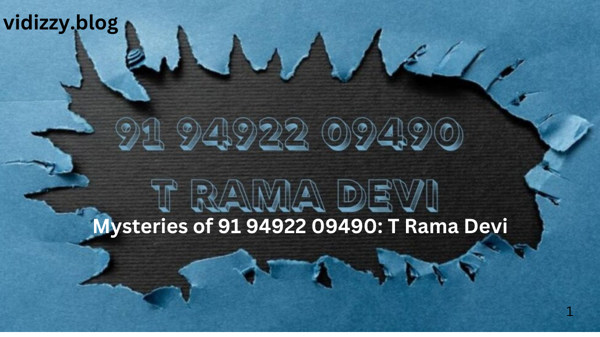 Mysteries of 91 94922 09490: T Rama Devi