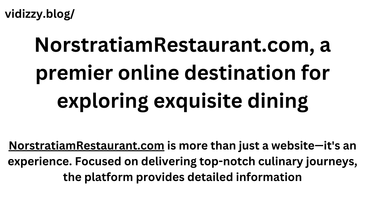 NorstratiamRestaurant.com