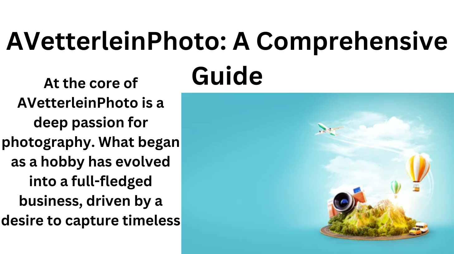 AVetterleinPhoto: A Comprehensive Guide