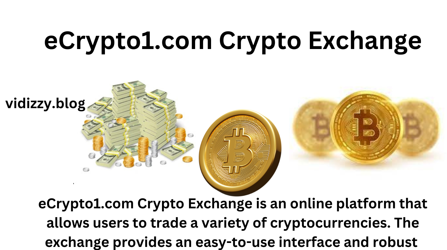 eCrypto1.com Crypto Exchange