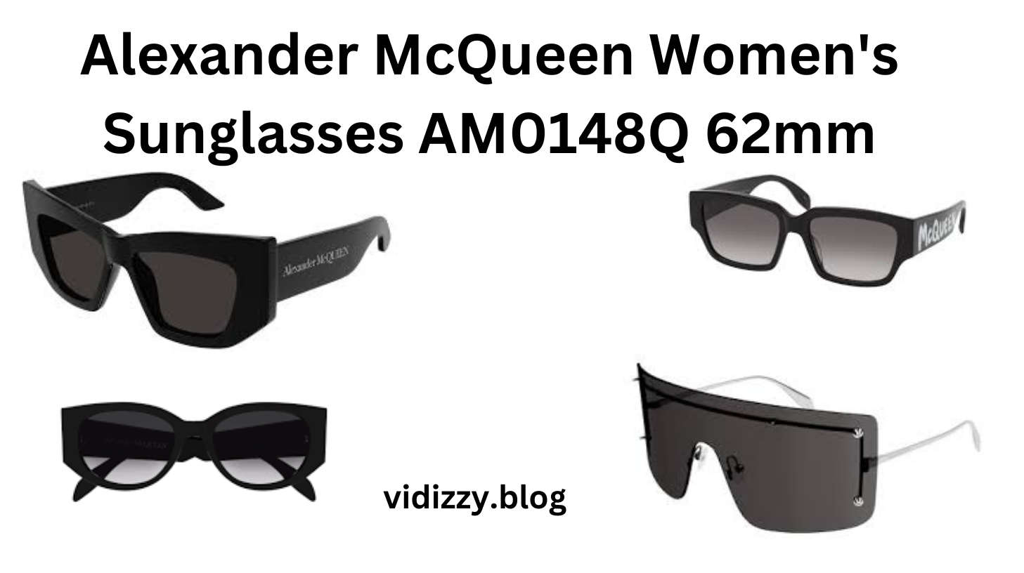 Alexander McQueen Women's Sunglasses AM0148Q 62mm