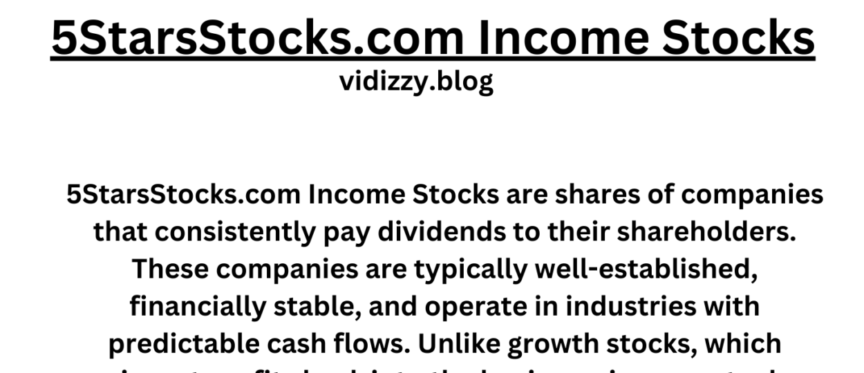 5StarsStocks.com Income Stocks